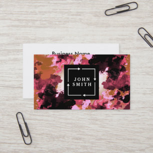 Modern Blue Graffiti Cool Abstract Art Business Card