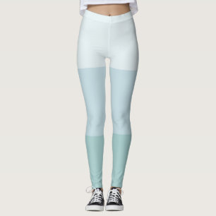 Modern Blue Green Template Elegant Pastel Colour Leggings