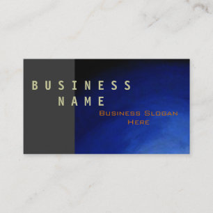 Modern Blue Grey Abstract Business Card