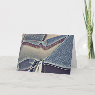 Modern Blue Grey Calming toned colours Abstract Card