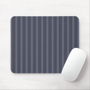 Modern Blue-Grey Striped Mousepad