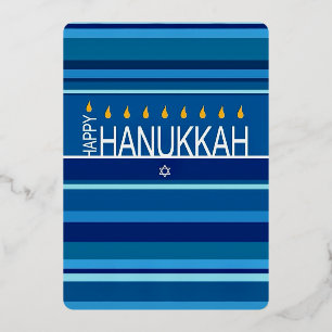 Modern Blue Hanukkah Party 