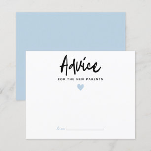 Modern Blue Heart Advice for the New Parents