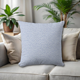 Modern Blue Heart Cushion