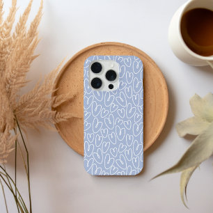 Modern Blue Heart iPhone 15 Pro Case