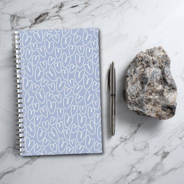 Modern Blue Heart Notebook (Creator Uploaded)