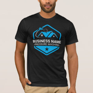 Modern Blue House Washing Pressure Washing T-Shirt