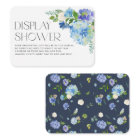 Modern Blue Hydrangea Flowers Display Shower