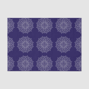 Modern Blue Indigo Mandala Boho Decoupage Gift Tissue Paper