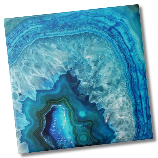 Modern Blue Marble Agate Tile (Creator Uploaded)