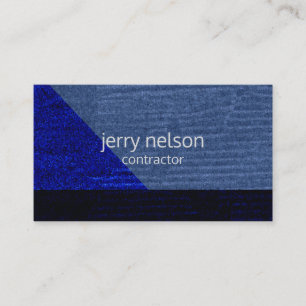 Modern Blue Masculine Business Card