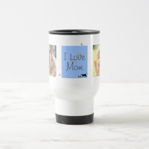 Modern Blue&Memorial Photo Mother's Day Travel Mug