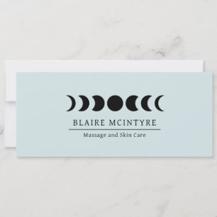 Modern Blue Moon Phases Elegant Gift Certificate