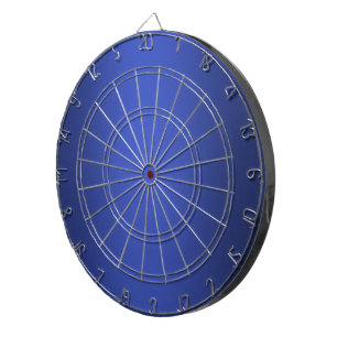 Modern blue navy gradient Watercolor galaxy Dartboard