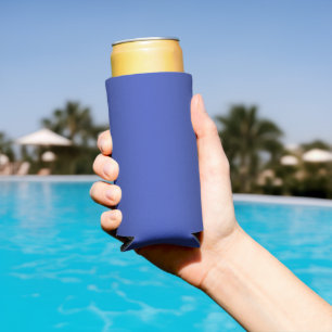 Modern blue navy gradient Watercolor galaxy Seltzer Can Cooler