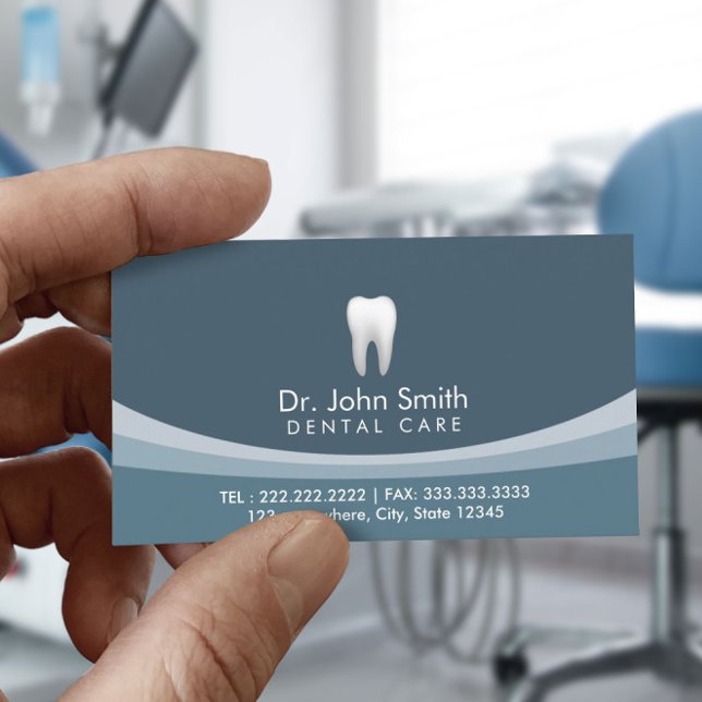 Modern Blue Professional Dental Appointment Card (Creator Uploaded)