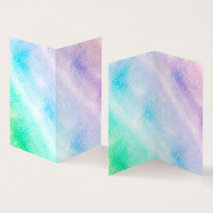 Modern Blue Purple Glitter Ombre Glam Design Business Card