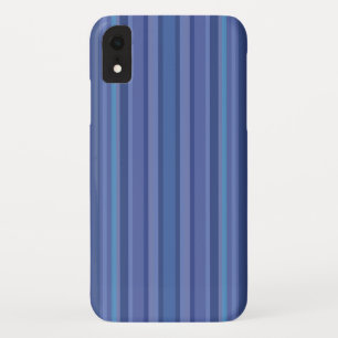 Modern Blue Purple Stripe iPhone XR Case