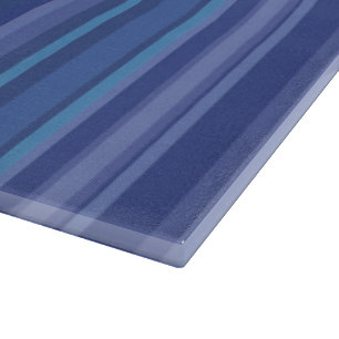 Modern Blue Purple Stripe Cutting Board