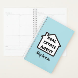 Modern Blue Real Estate Agent Planner