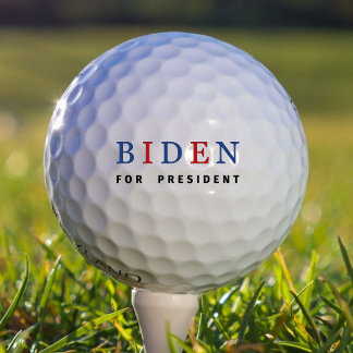 Modern Blue Red Joe Biden for President Golf Balls