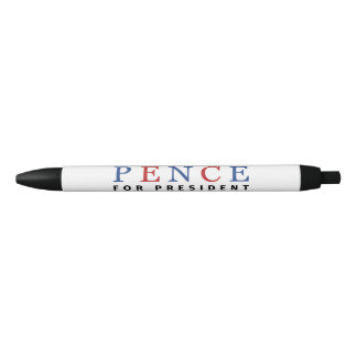 Modern Blue Red Mike Pence for President Black Ink Pen
