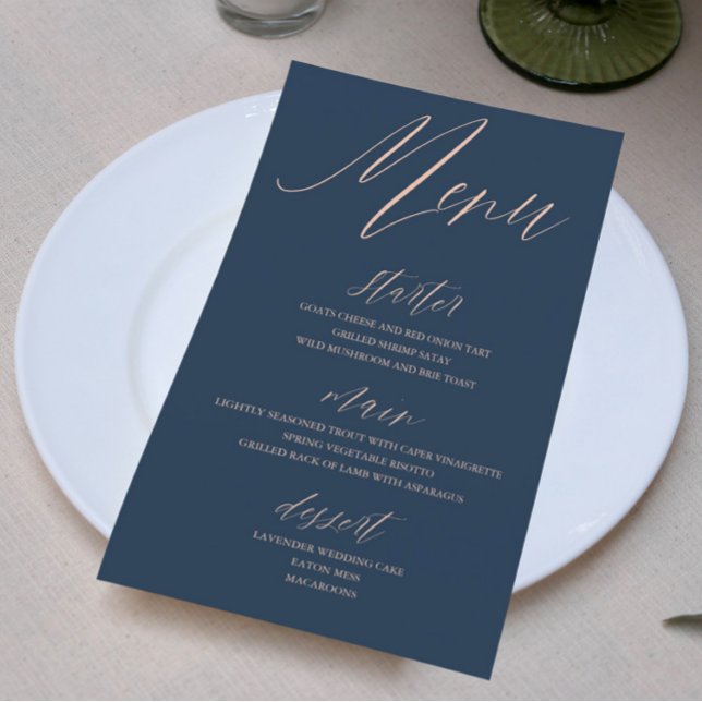 Modern Blue & Rose Gold Wedding (Creator Uploaded)