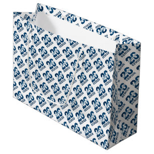 Modern Blue SENIOR Graduation Large Gift Bag