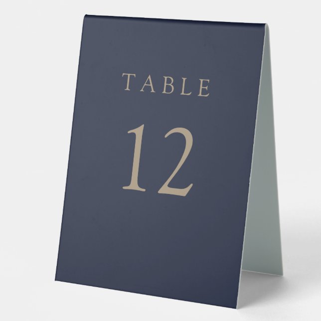 Modern Blue Simple Clean Minimal Wedding (Front)