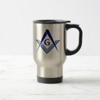 Modern Blue Square & Compasses