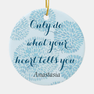 Modern Blue Stain Ceramic Tree Decoration