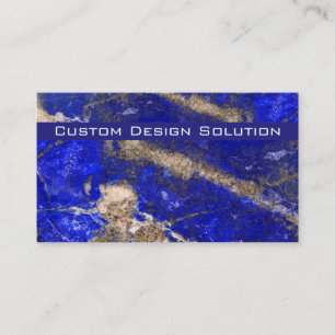 Modern Blue Stone business cards
