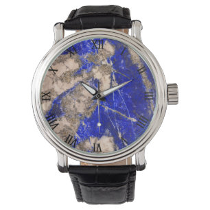 Modern Blue Stone Watch