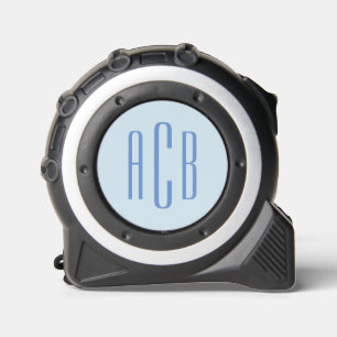 Modern Blue Three Letter Monogram 1