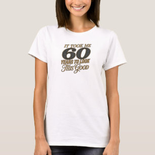 Modern Blue TOOK 60 YEARS GOOD 2D Fashion Art T-Shirt