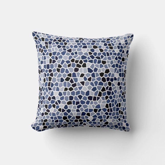 Modern Blue Unique Pattern Cushion (Front)