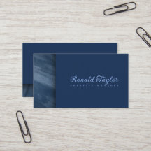 Modern Blue velvet texture  Business Card