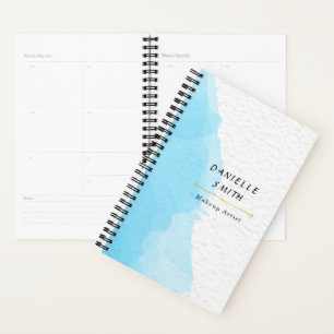 Modern Blue Watercolor Fashion Business Yard Planner