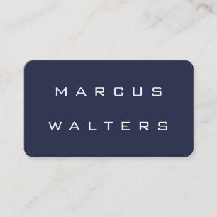 Modern Blue White Business Card