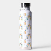 Modern blue yellow elegant rainbow gift water bott water bottle (Right)