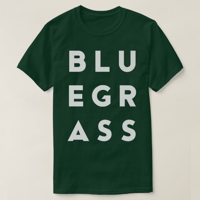 Modern Bluegrass Typography Graphic Tee - Folk Mus (Design Front)