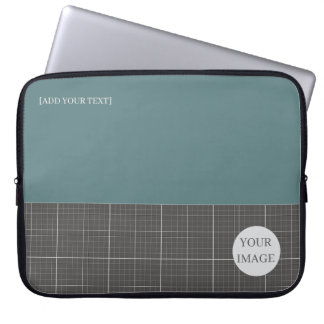 Modern Blueprint Geometric Grid Laptop Sleeve LS02