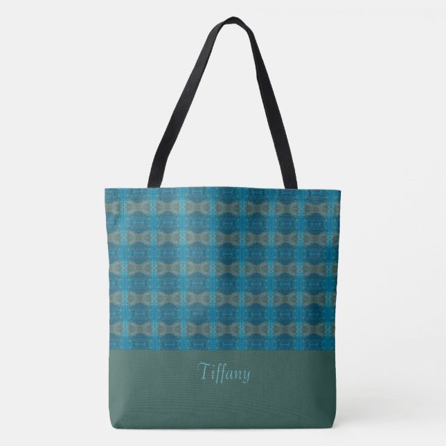 Modern BlueTote Bag (Front)