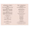 Modern Blush and Black Script Wedding Programs