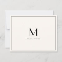 Modern Blush Minimalist monogram flat
