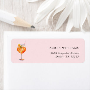 Modern Blush Pink Aperol Spritz Bridal Shower