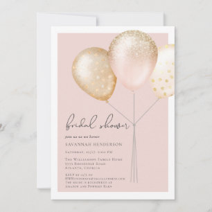 Modern Blush Pink Bridal Shower Invitation