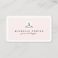 Modern blush pink fashion stylist personal shopper