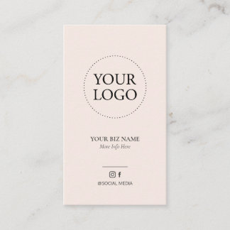 Modern Blush Pink Logo Gift Certificate Business
