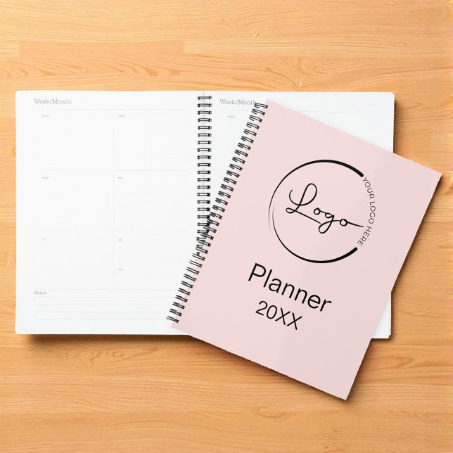 Modern Blush Pink Minimalist Logo Professional Planner (Creator Uploaded)